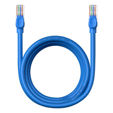 Заредете изображение във визуализатора на галерията – Baseus High Speed ​​Cat 6 RJ-45 1000Mb/s Ethernet cable 3m round - blue
