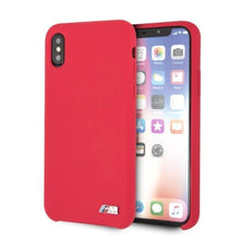 Заредете изображение във визуализатора на галерията – Etui hardcase BMW BMHCPXMSILRE iPhone X /Xs czerwony/red Silicone M Collection
