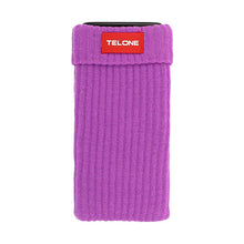 Заредете изображение във визуализатора на галерията – TelOne mobile phone sock with neck strap, plum
