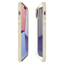 Заредете изображение във визуализатора на галерията – Spigen Crystal Hybrid case for iPhone 15 Plus - beige
