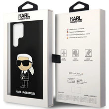 Заредете изображение във визуализатора на галерията – Karl Lagerfeld Silicone Ikonik case for Samsung Galaxy S24 Ultra - black
