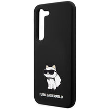 Заредете изображение във визуализатора на галерията – Karl Lagerfeld KLHCS23MSNCHBCK S23+ S916 hardcase black/black Silicone Choupette
