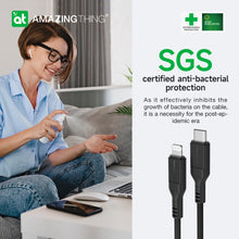 Заредете изображение във визуализатора на галерията – Amazing Thing Cable Thunder Pro CLA110MTHBK - USB to Lightning - 3,2A 1,1 metres black
