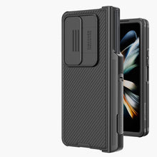 Заредете изображение във визуализатора на галерията – Nillkin CamShield Pro Case (suit) for Samsung Galaxy Z Fold 4 cover with camera cover stand dark green
