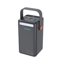 Заредете изображение във визуализатора на галерията – Choetech MIni power station USB-A / USB-C / micro USB 50000mAh 65W - black
