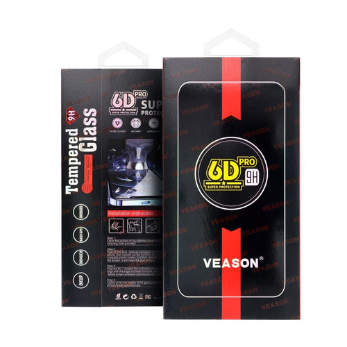 6D Pro Veason Easy-Install Glass  - for Iphone XS Max black