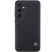 Заредете изображение във визуализатора на галерията – Original Case - hardcase Leather Curved Stitches MEHCS24M23RBCSK for Samsung Galaxy S24 Plus Black
