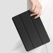 Заредете изображение във визуализатора на галерията – Dux Ducis Toby case for iPad 10.9'' 2022 (10 gen.) cover with space for Apple Pencil stylus smart cover stand black
