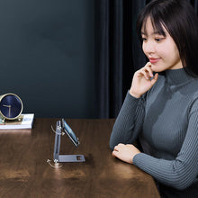 Заредете изображение във визуализатора на галерията – Ugreen metal aluminum folding phone holder tablet gray (LP263 80708)

