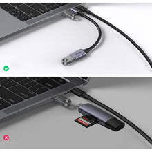 Заредете изображение във визуализатора на галерията – USB C (male) - USB (female) 3.0 OTG cable 0.15m Ugreen US378 - black
