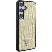 Заредете изображение във визуализатора на галерията – Guess Rhinestone Triangle case for Samsung Galaxy S24+ - gold
