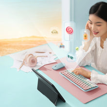Заредете изображение във визуализатора на галерията – Ugreen KU101 Bluetooth/USB-C Wireless Mechanical Keyboard with Backlight - Pink
