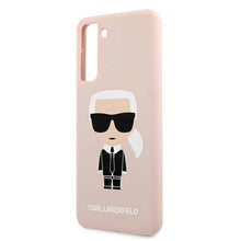 Заредете изображение във визуализатора на галерията – Оригинален гръб Karl Lagerfeld за samsung s21 plus (silicone iconic / pink) - TopMag
