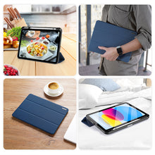 Заредете изображение във визуализатора на галерията – Dux Ducis Domo case iPad 10.9'' 2022 (10 gen.) smart cover stand blue
