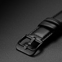 Заредете изображение във визуализатора на галерията – Dux Ducis Leather Strap Strap For Samsung Galaxy Watch / Huawei Watch / Honor Watch (20mm band) Leather Wristband Black (Business Version)
