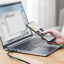 Заредете изображение във визуализатора на галерията – Ugreen flat USB cable - USB Type C Quick Charge 3 A 2 m black (US332 70637)
