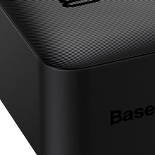 Заредете изображение във визуализатора на галерията – Baseus Bipow powerbank with display 30000mAh 15W black (Overseas Edition) + cable USB-A - Micro USB 0.25m black (PPBD050201)
