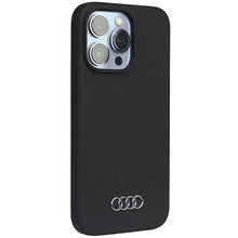 Заредете изображение във визуализатора на галерията – Original Case AUDI hardcase Silicone Case AU-LSRIP13P-Q3/D1-BK for Iphone 13/ 13 Pro black
