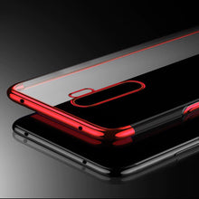 Заредете изображение във визуализатора на галерията – Clear Color Case Gel TPU Electroplating frame Cover for Xiaomi Redmi 9 red
