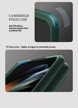 Заредете изображение във визуализатора на галерията – Nillkin CamShield Fold Case for Samsung Galaxy Z Fold 5 5G blue (bracket)
