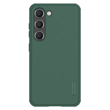 Заредете изображение във визуализатора на галерията – Nillkin Super Frosted Shield Pro case for Samsung Galaxy S23 armored case + phone stand green

