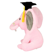 Заредете изображение във визуализатора на галерията – Plush elephant with cap pink

