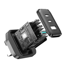 Заредете изображение във визуализатора на галерията – Joyroom JR-TCF10 fast charger 2x USB-C USB-A 32W (UK plug) - black
