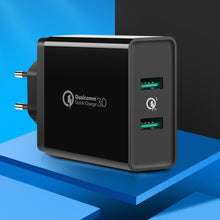 Заредете изображение във визуализатора на галерията – Ugreen charger 2xUSB-A 36W QC3.0 black (CD161)
