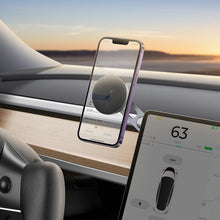 Заредете изображение във визуализатора на галерията – Baseus T-Space magnetic car holder for the cockpit - silver
