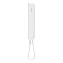 Заредете изображение във визуализатора на галерията – Baseus Magnetic Mini MagSafe 10000mAh 20W powerbank with built-in Lightning cable - white + Baseus Simple Series USB-C - USB-C 60W 0.3m cable
