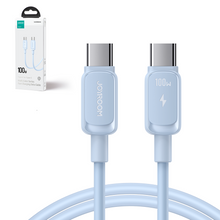 Заредете изображение във визуализатора на галерията – USB C - USB C Cable 100W 1.2m Joyroom S-CC100A14 - Blue
