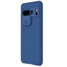 Заредете изображение във визуализатора на галерията – Nillkin CamShield Pro Case with Camera Cover for Google Pixel 8 Pro - Blue
