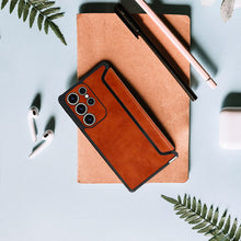 Заредете изображение във визуализатора на галерията – Razor Leather Book Case for Samsung Galaxy A13 4G brown

