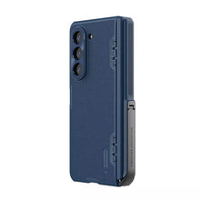 Заредете изображение във визуализатора на галерията – Nillkin Super Frosted Shield Fold Case for Samsung Galaxy Z Fold 5 5G blue (bracket)
