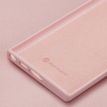 Заредете изображение във визуализатора на галерията – Dux Ducis Grit case for Samsung Galaxy S23 Ultra elegant cover made of artificial leather MagSafe pink
