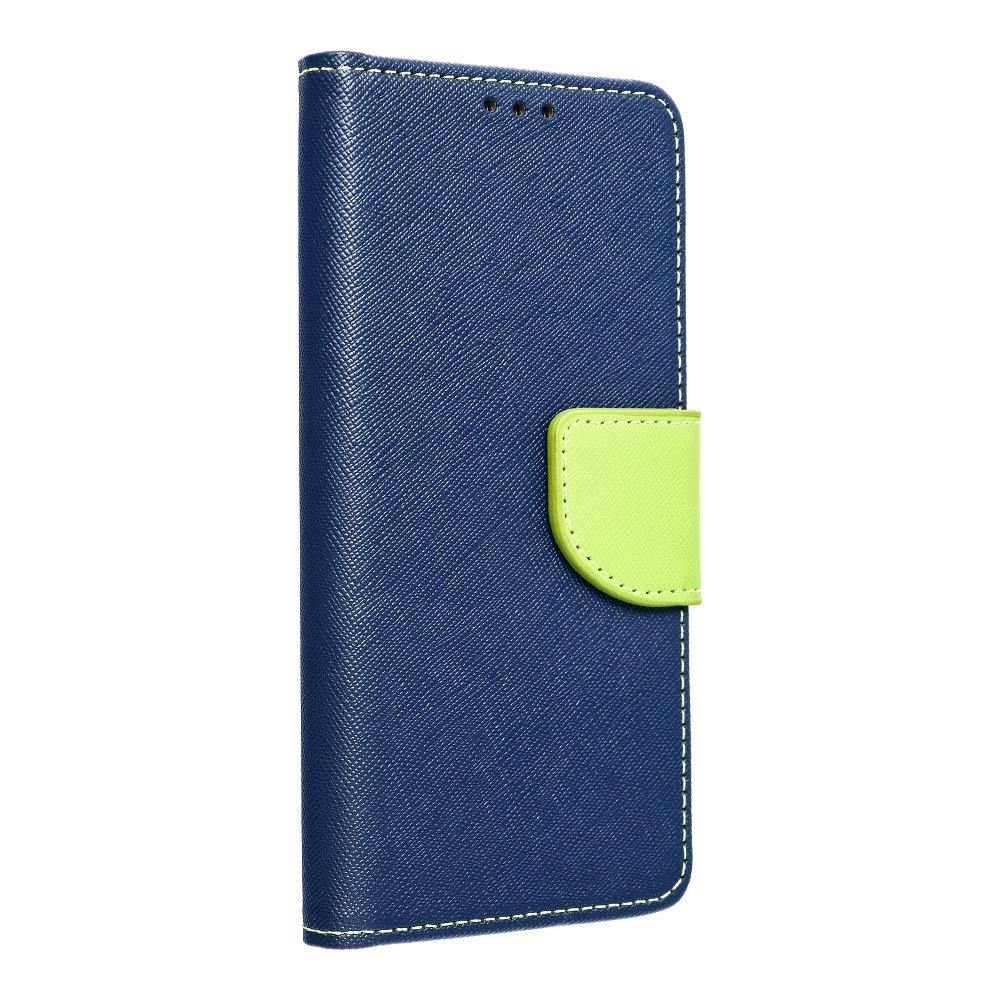 Fancy book case for samsung a12 navy/lime - TopMag