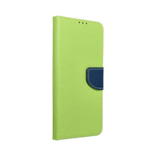 Заредете изображение във визуализатора на галерията – Fancy калъф тип книга -iphone xr lime / navy - TopMag
