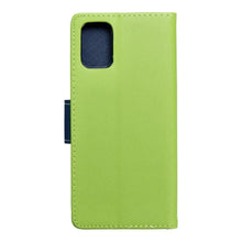 Заредете изображение във визуализатора на галерията – Fancy калъф тип книга - samsung a71 lime / navy - TopMag
