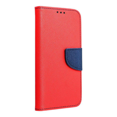 Fancy калъф тип книга за samsung a20s red/navy - TopMag