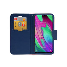 Заредете изображение във визуализатора на галерията – Fancy калъф тип книга за samsung a40 червен - TopMag
