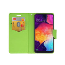 Заредете изображение във визуализатора на галерията – Fancy калъф тип книга за samsung a70 лайм - TopMag
