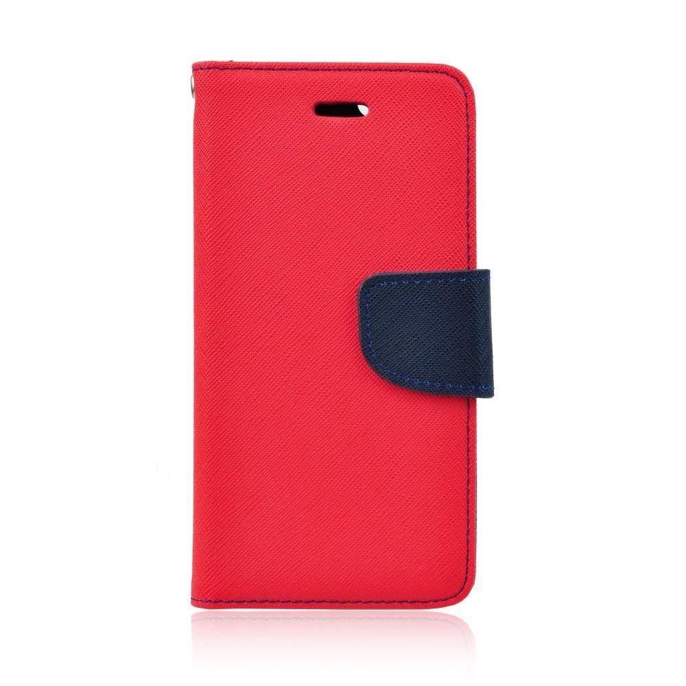 Fancy калъф тип книга за Samsung Galaxy S6 червен - черен - TopMag