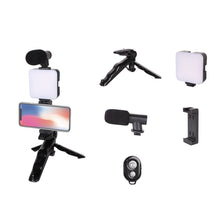Заредете изображение във визуализатора на галерията – Mobile phone tripod for video calls - black
