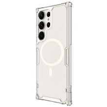 Заредете изображение във визуализатора на галерията – Nillkin Nature Pro Magnetic Case for Samsung Galaxy S23 Ultra with MagSafe armored cover white
