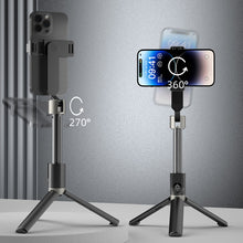 Заредете изображение във визуализатора на галерията – Selfie stick / telescopic pole with tripod Dudao F18B - black
