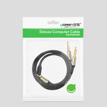 Заредете изображение във визуализатора на галерията – Ugreen cable audio cable mini jack 3.5 mm - 2 x jack 6.35 mm 2m gray (AV126)
