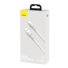 Заредете изображение във визуализатора на галерията – Baseus Cable Cafule Metal - USB to Type C - 66W 1 metre (CAKF000102) white
