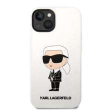 Заредете изображение във визуализатора на галерията – Karl Lagerfeld KLHCP14MSNIKBCH iPhone 14 Plus 6.7" hardcase white/white Silicone Ikonik
