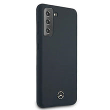 Заредете изображение във визуализатора на галерията – Original faceplate case MERCEDES MEHCS21SSILNA for SAMSUNG S21 (Silicone Line / blue)
