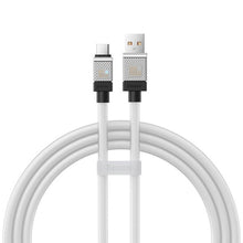 Заредете изображение във визуализатора на галерията – BASEUS cabel USB to Type C CoolPlay Fast Charging 100W 1m white CAKW000602

